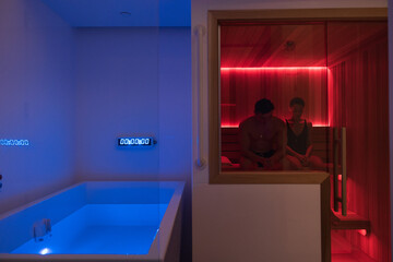 Infrared sauna at Longevity Gyms