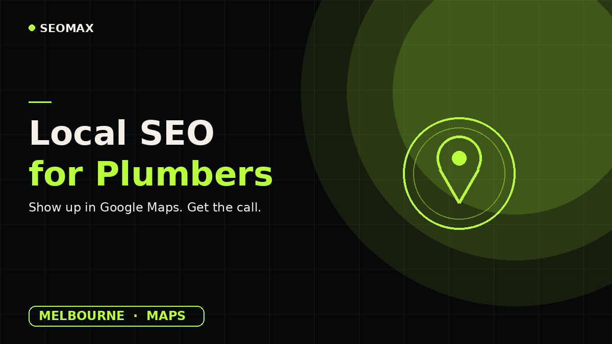 Local SEO for plumbers in Melbourne, map pin on Google Maps