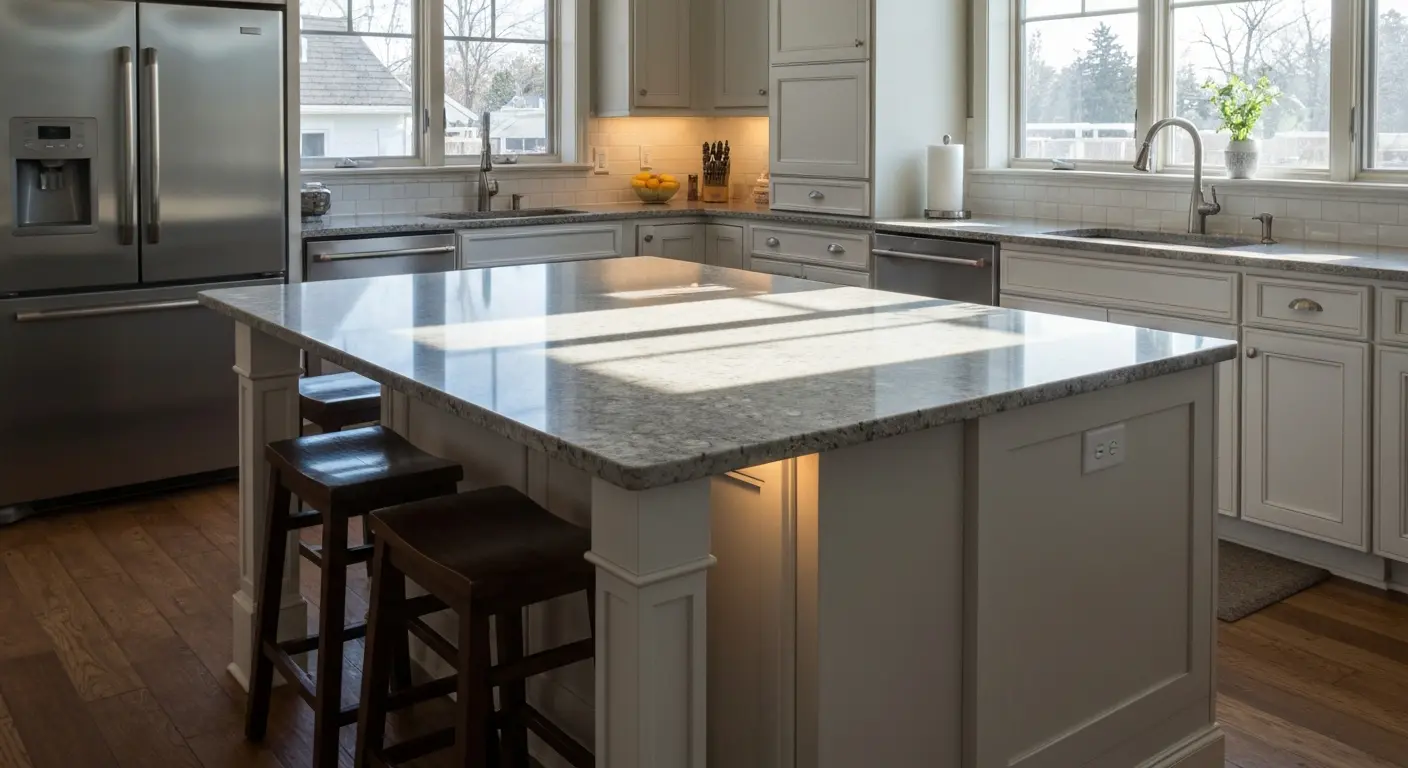 Kitchen island with custom design