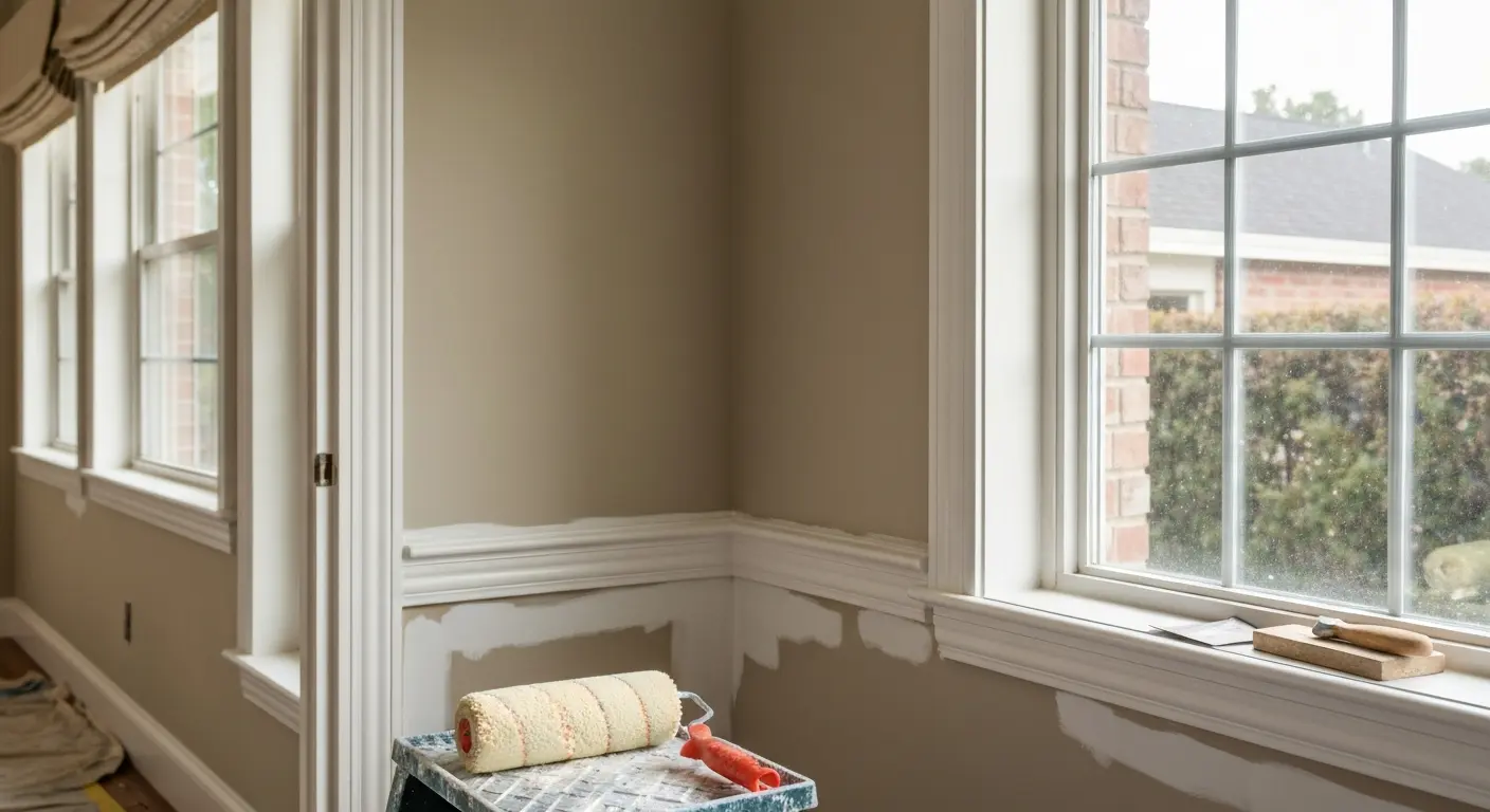 Interior painting project in Charlotte
