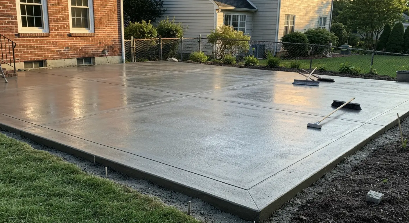 Concrete patio project