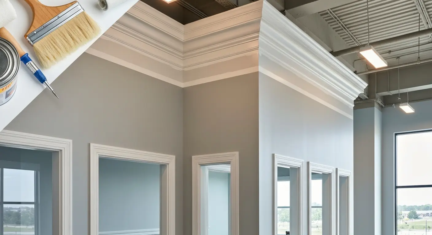 Commercial office interior painting