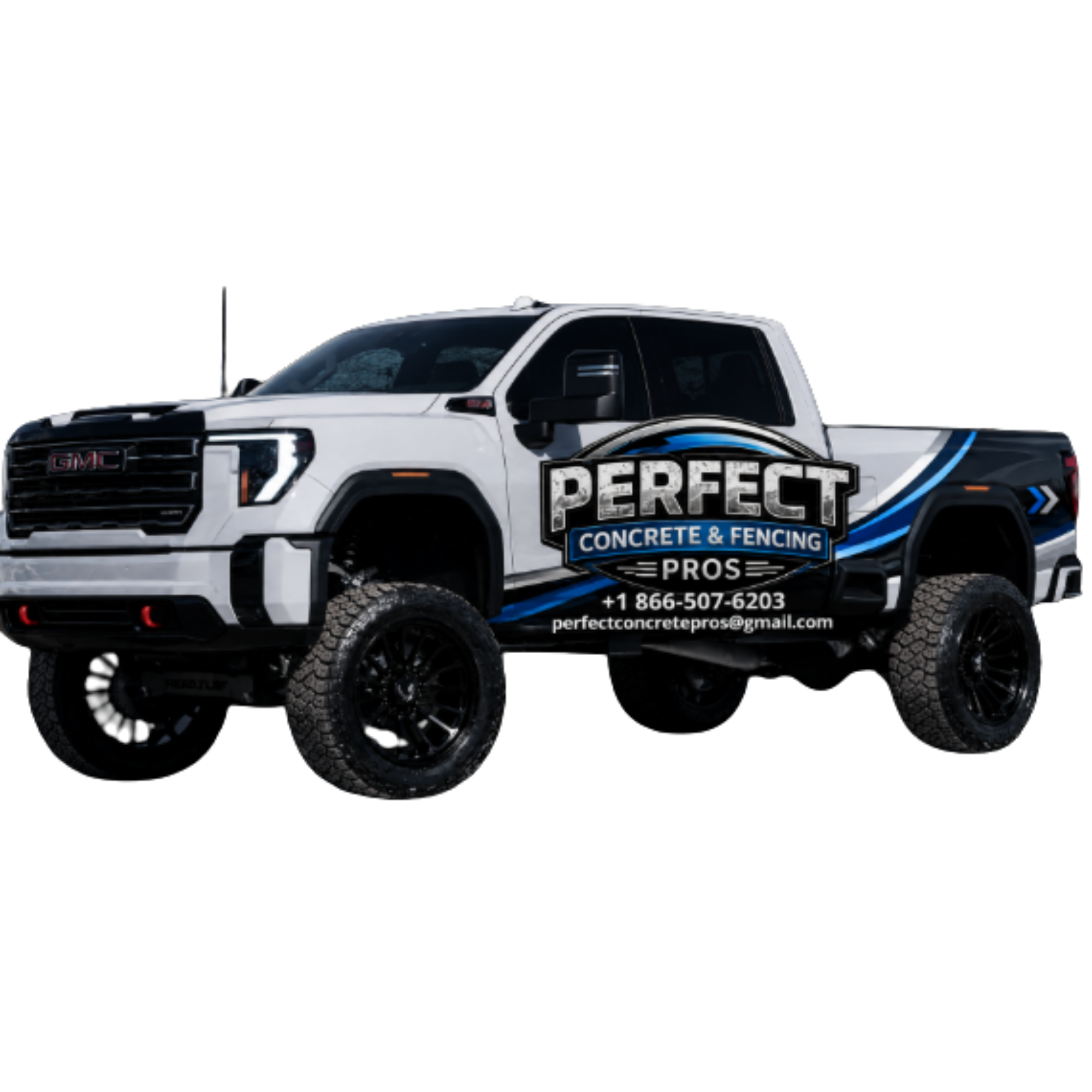 Perfect Concrete & Fencing Pros Truck