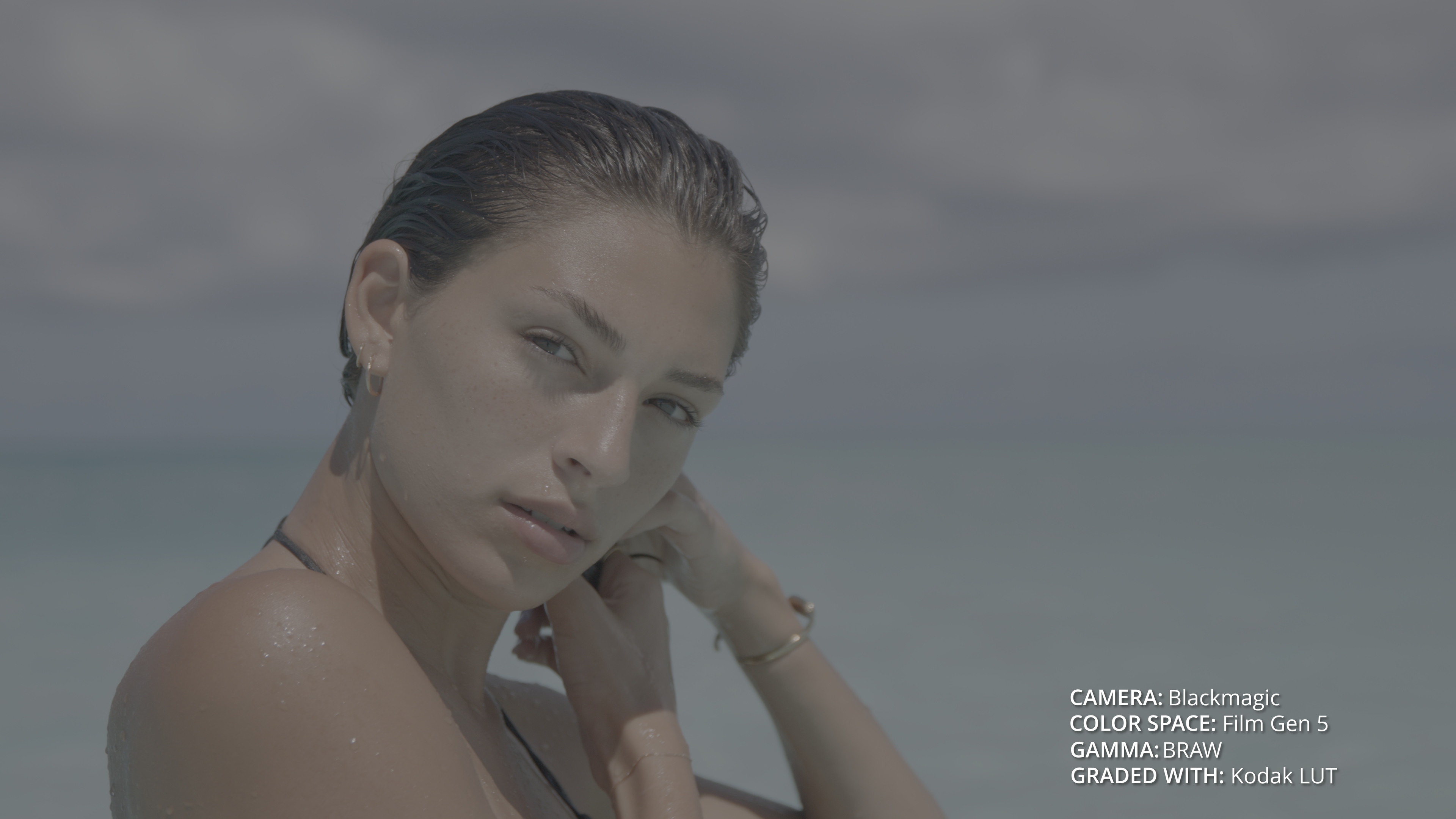 Ungraded night city footage before Dante's LUTs
