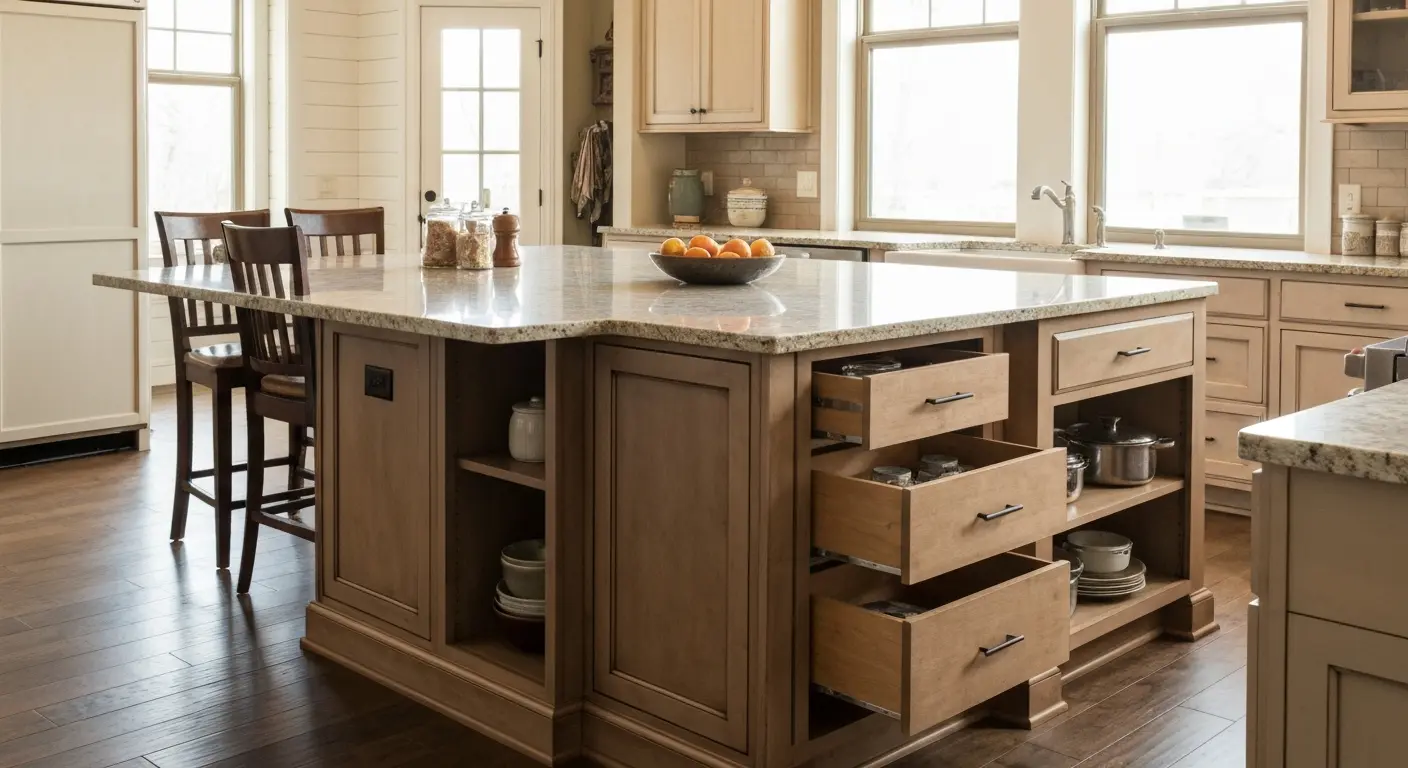 Kitchen island design and installation