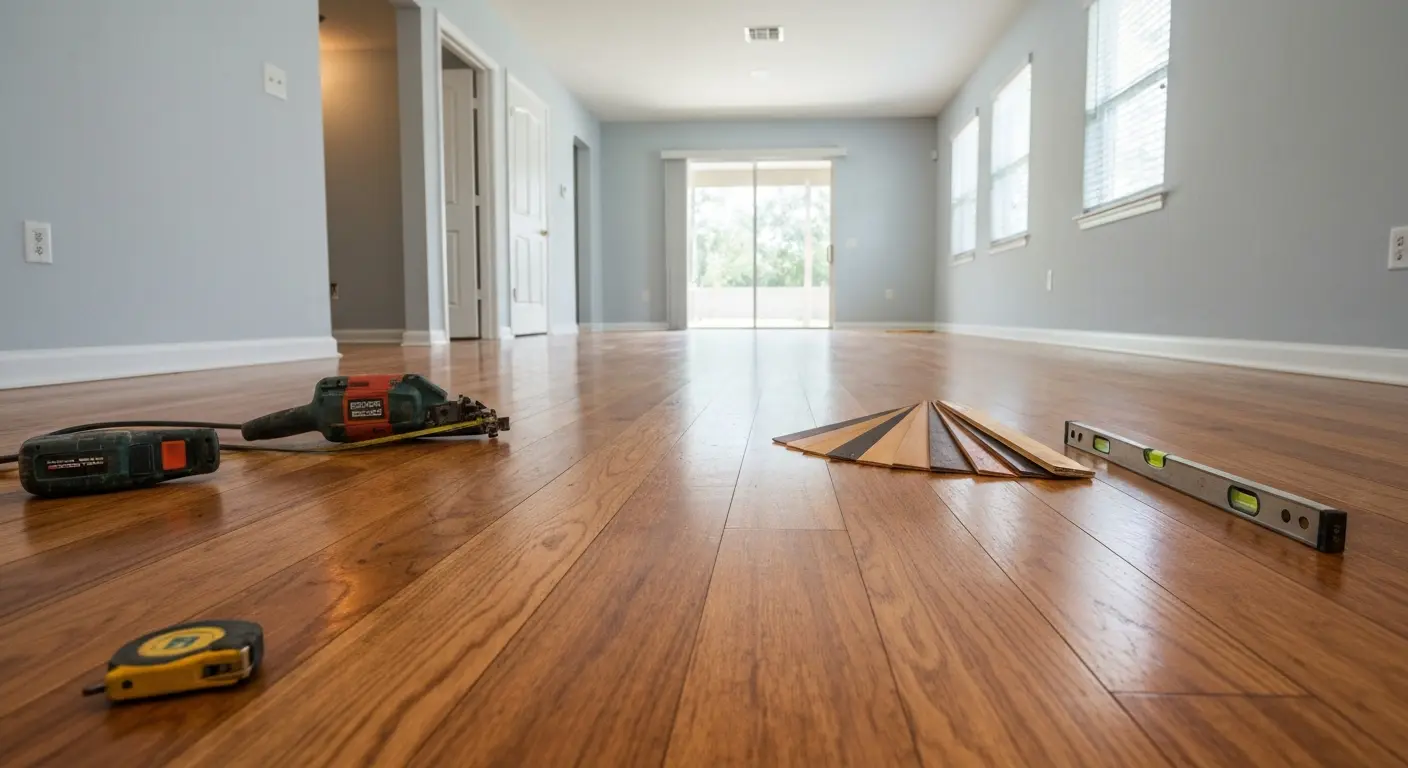 Hardwood flooring installation