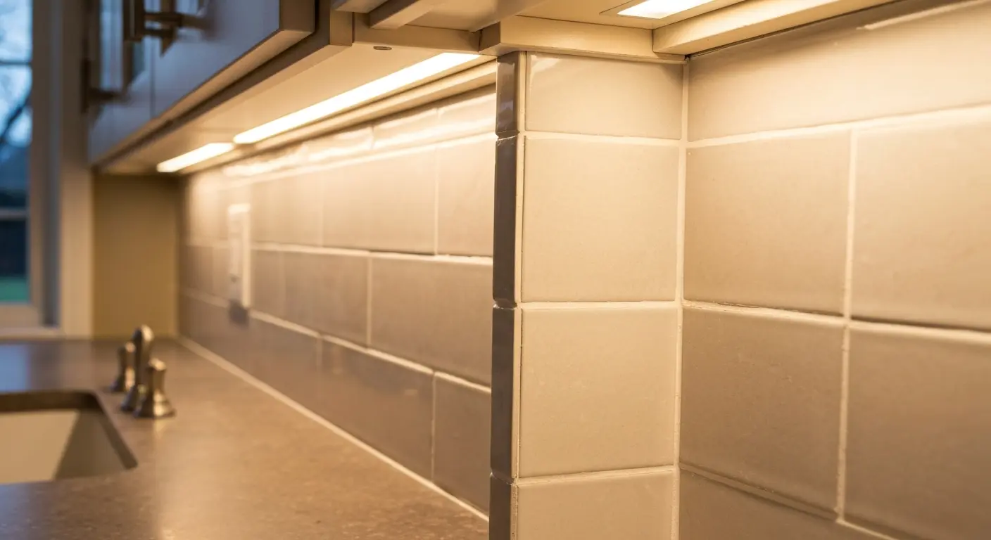Kitchen backsplash and finishing details