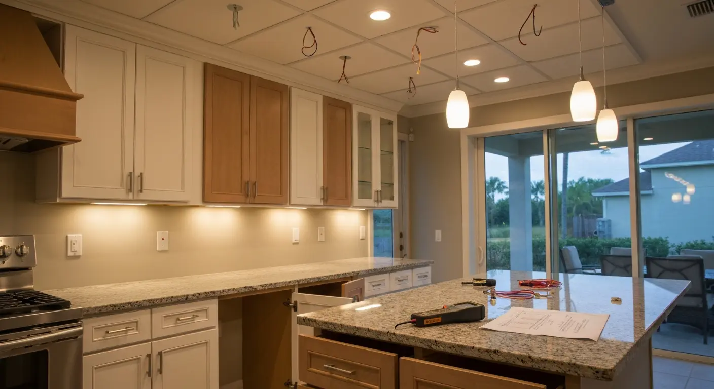 Kitchen lighting installation Lake Eola Heights