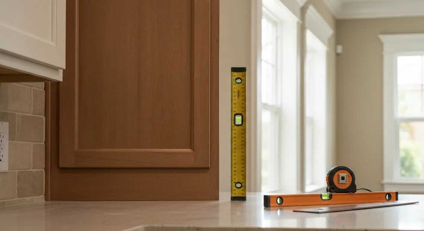 Custom cabinet installation