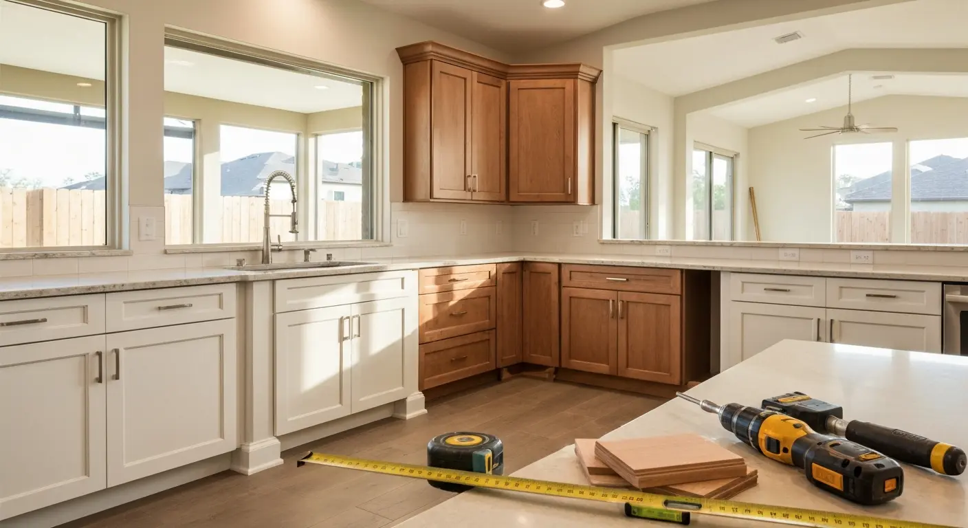 Custom cabinet installation Orlando kitchen