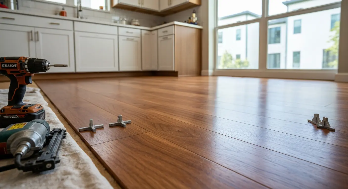 Hardwood flooring installation