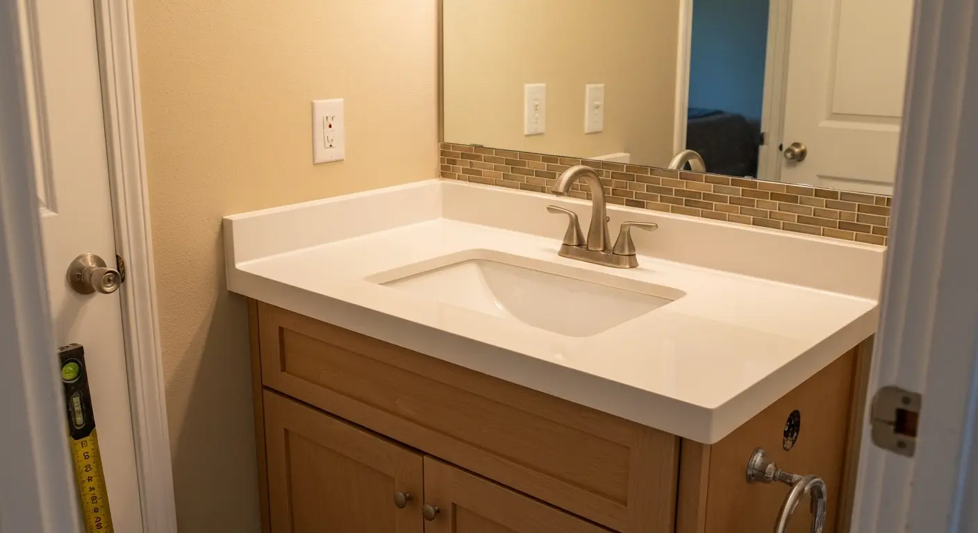 Single vanity installation