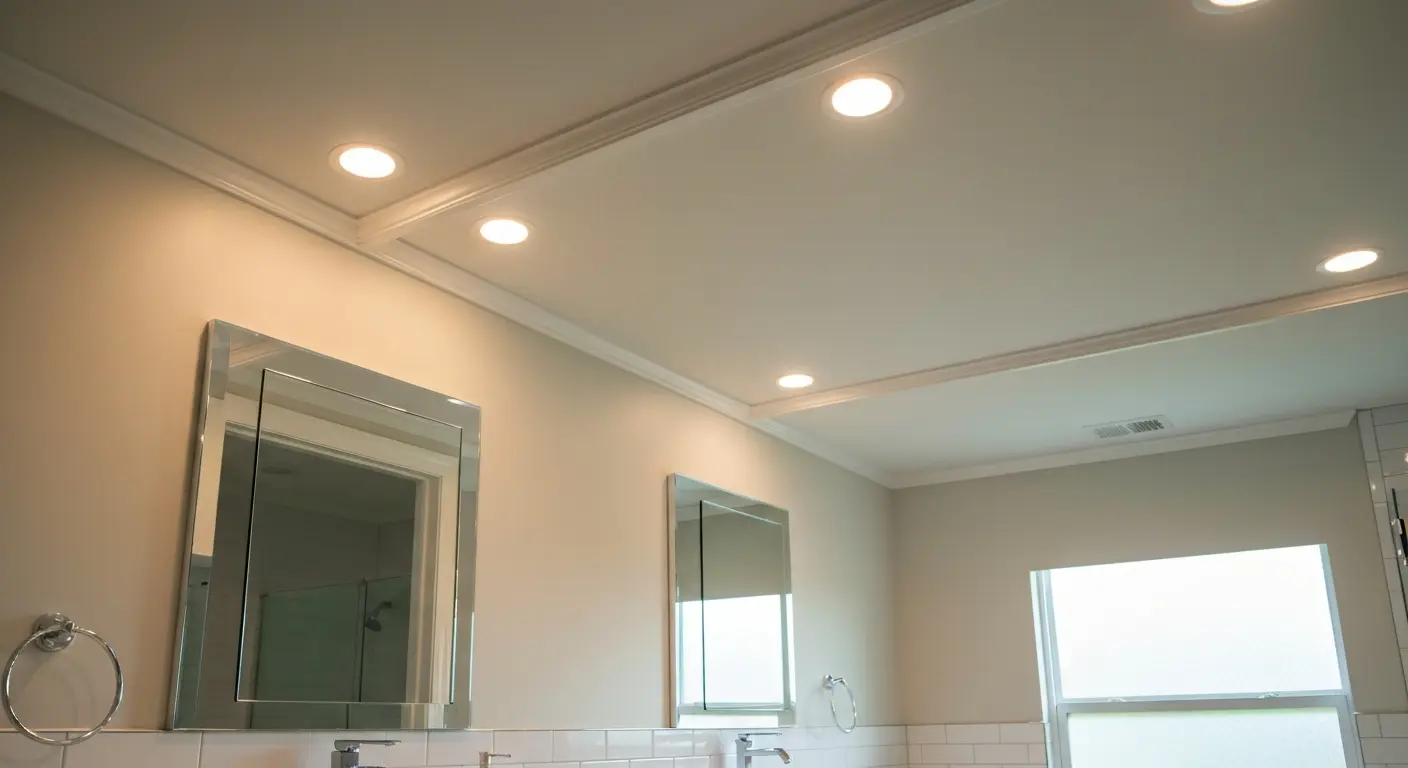 Recessed ceiling light installation