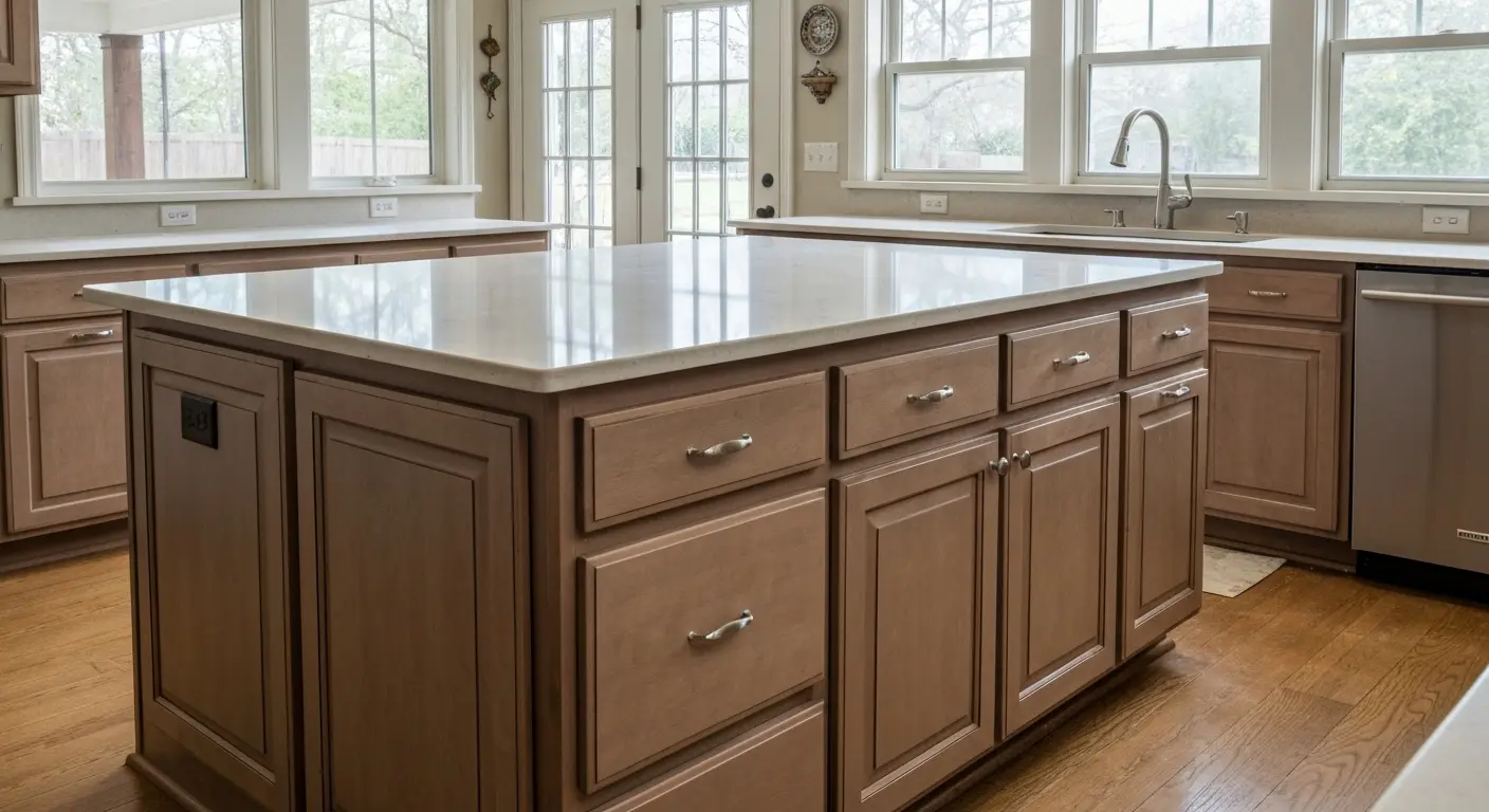 Kitchen island and countertop