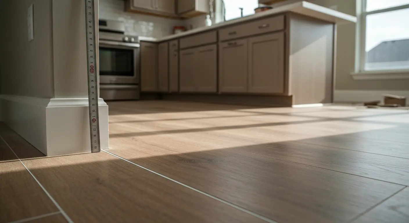 Kitchen tile flooring installation