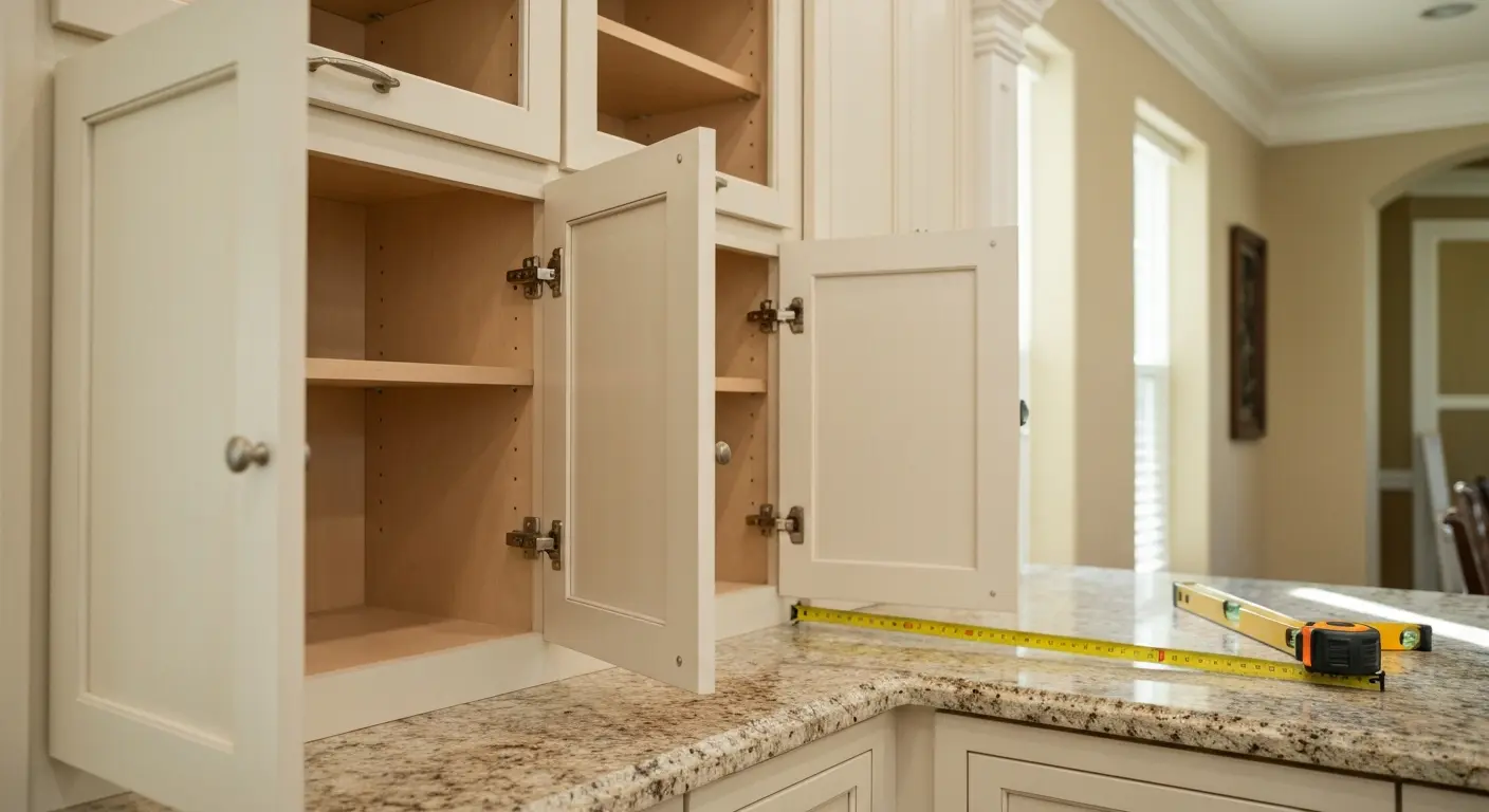 Custom cabinet installation