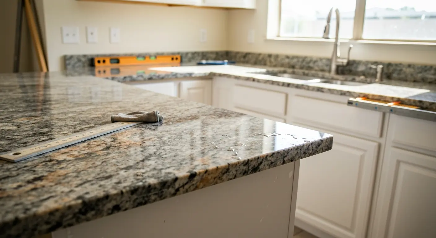 Granite and quartz kitchen countertops
