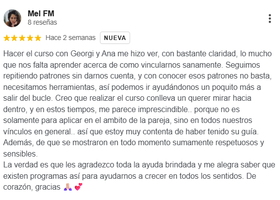 Reseña de Mel FM en Google