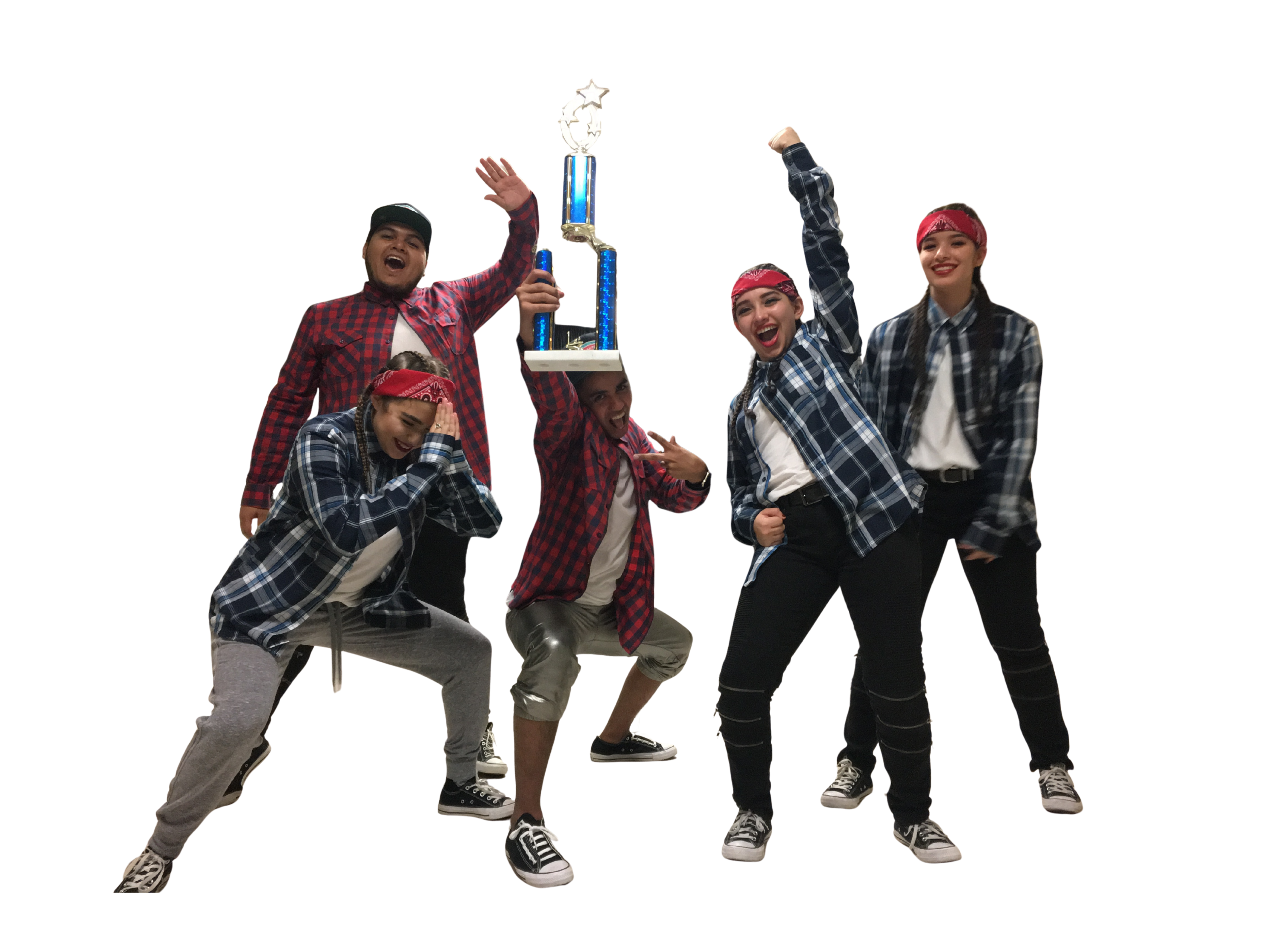 Stage Ready dance crew celebrating a championship win