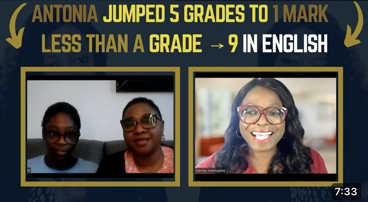 Antonia, English grade 3 to 8