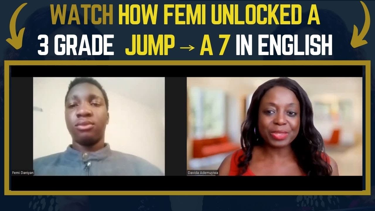 Femi, 3 grade jump to a 7 in English