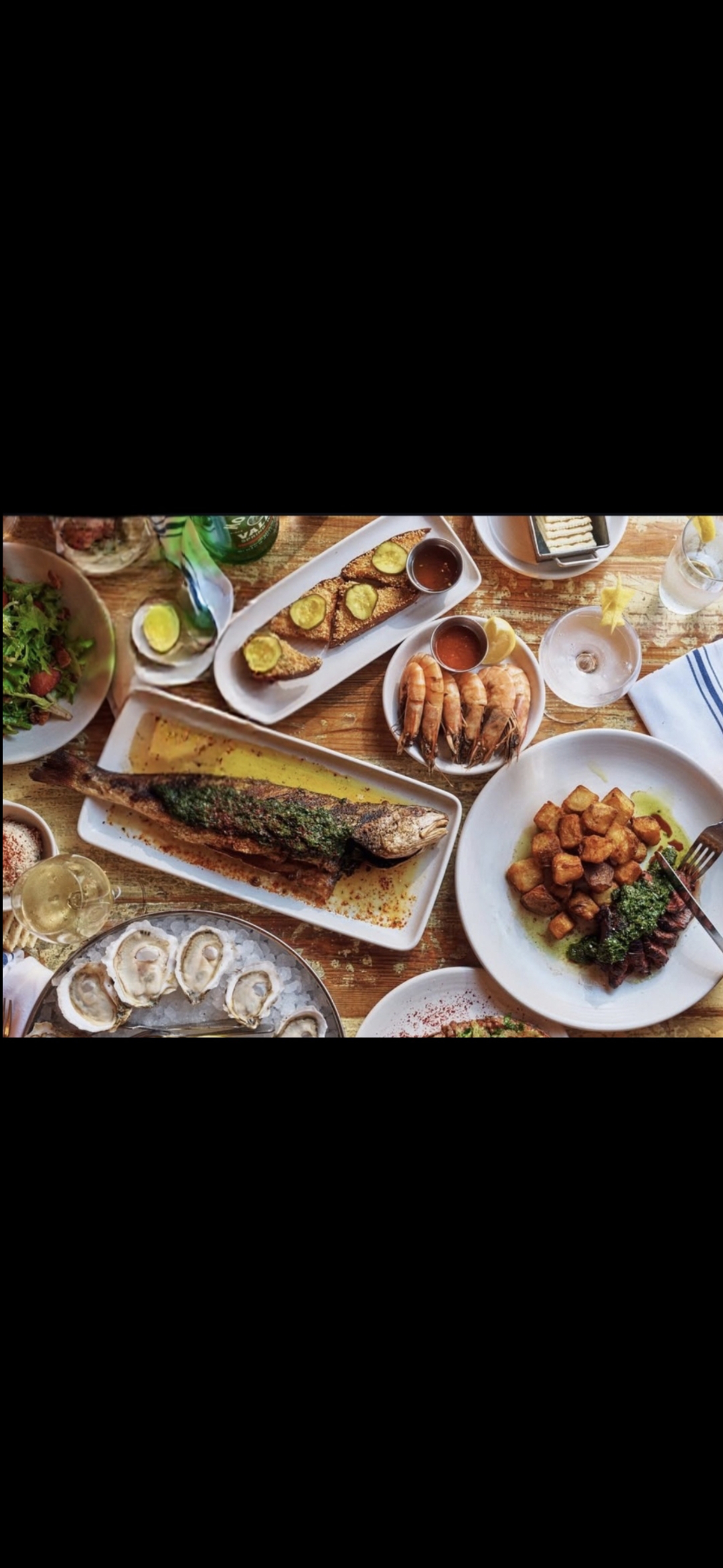 The dishes at Pêche