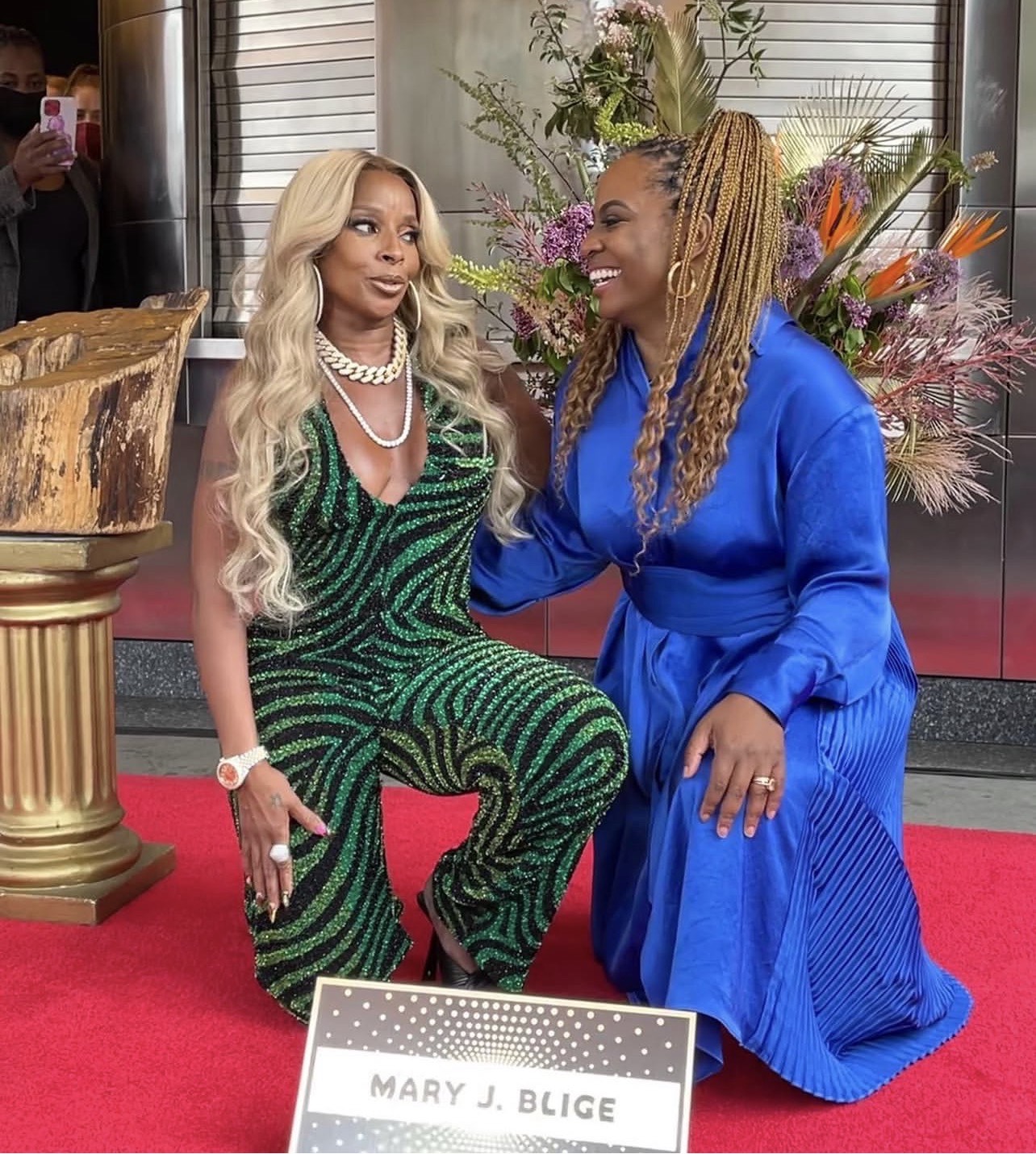 Kamilah Forbes with Mary J. Blige at the Apollo