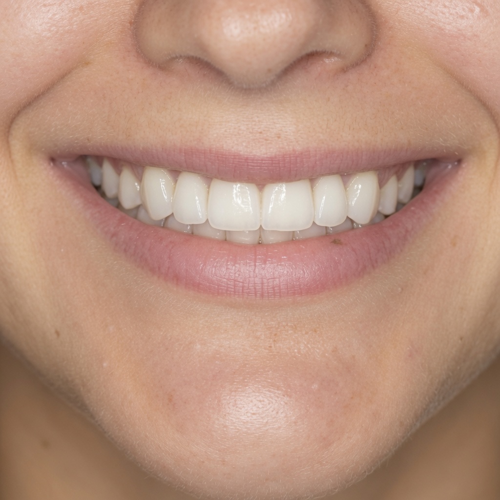 After — restored smile following dental implants at Greenwich Dental Group