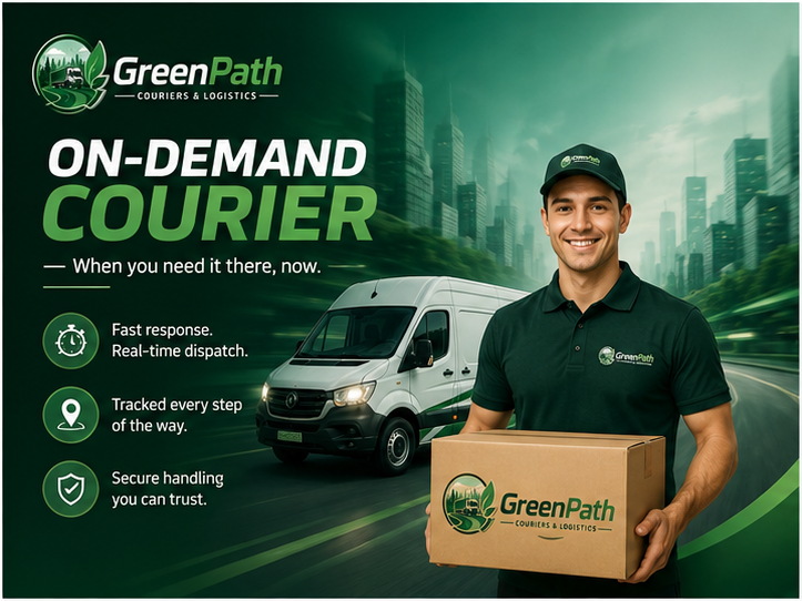 Customer booking a delivery on a mobile app