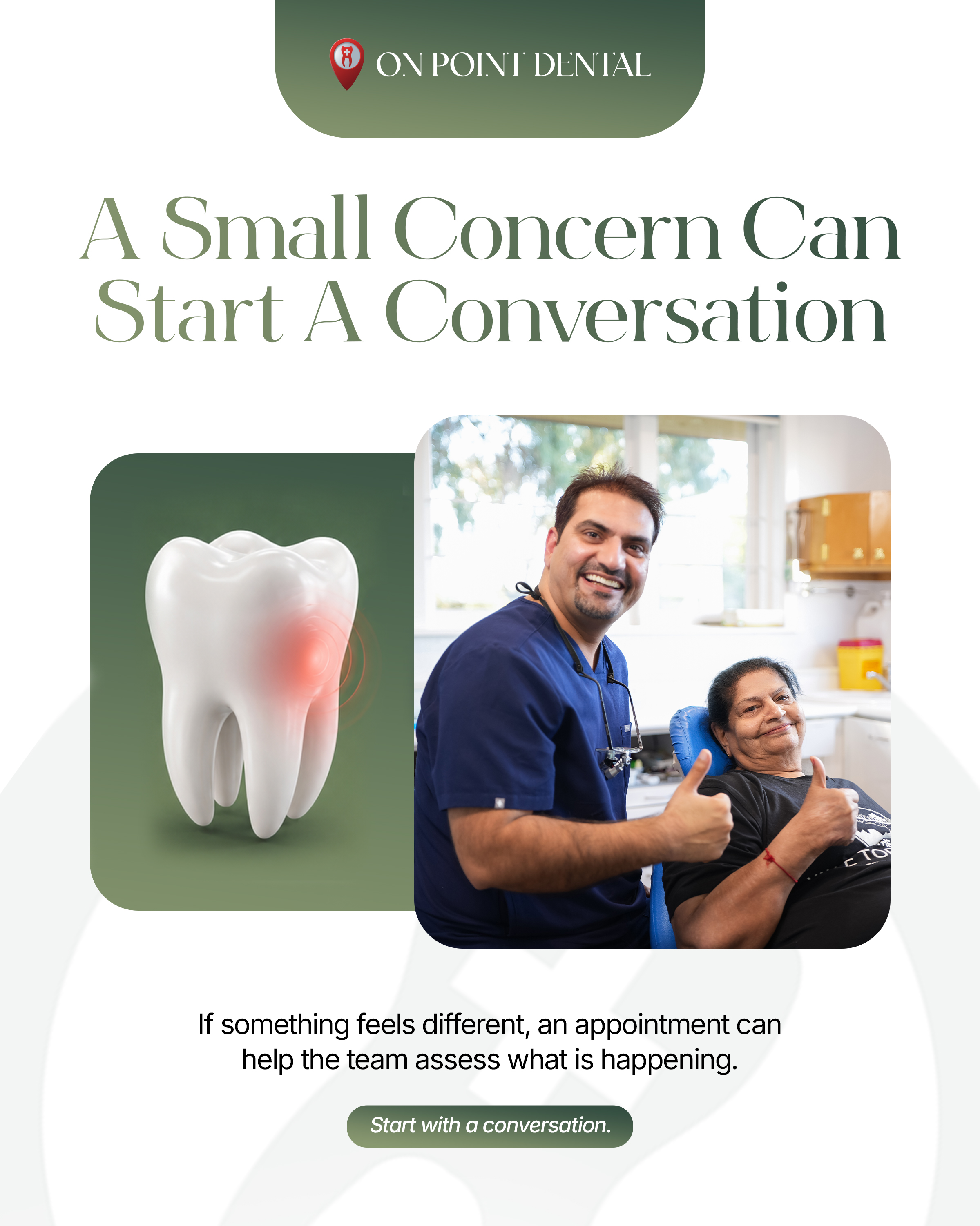 Noticing something different with a tooth or your gums can be easy to 