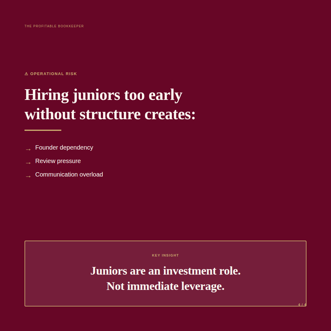 Hiring a junior bookkeeper Hiring a junior bookkeeper