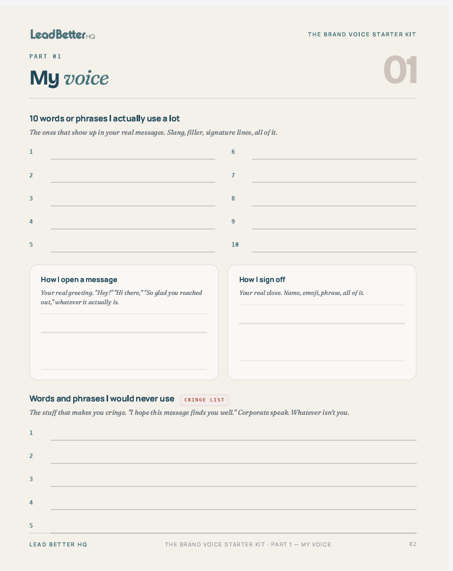 Brand Voice Starter Kit