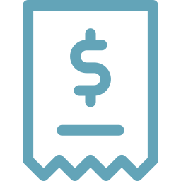 Energy bill icon showing high electricity costs from inefficient air conditioning unit