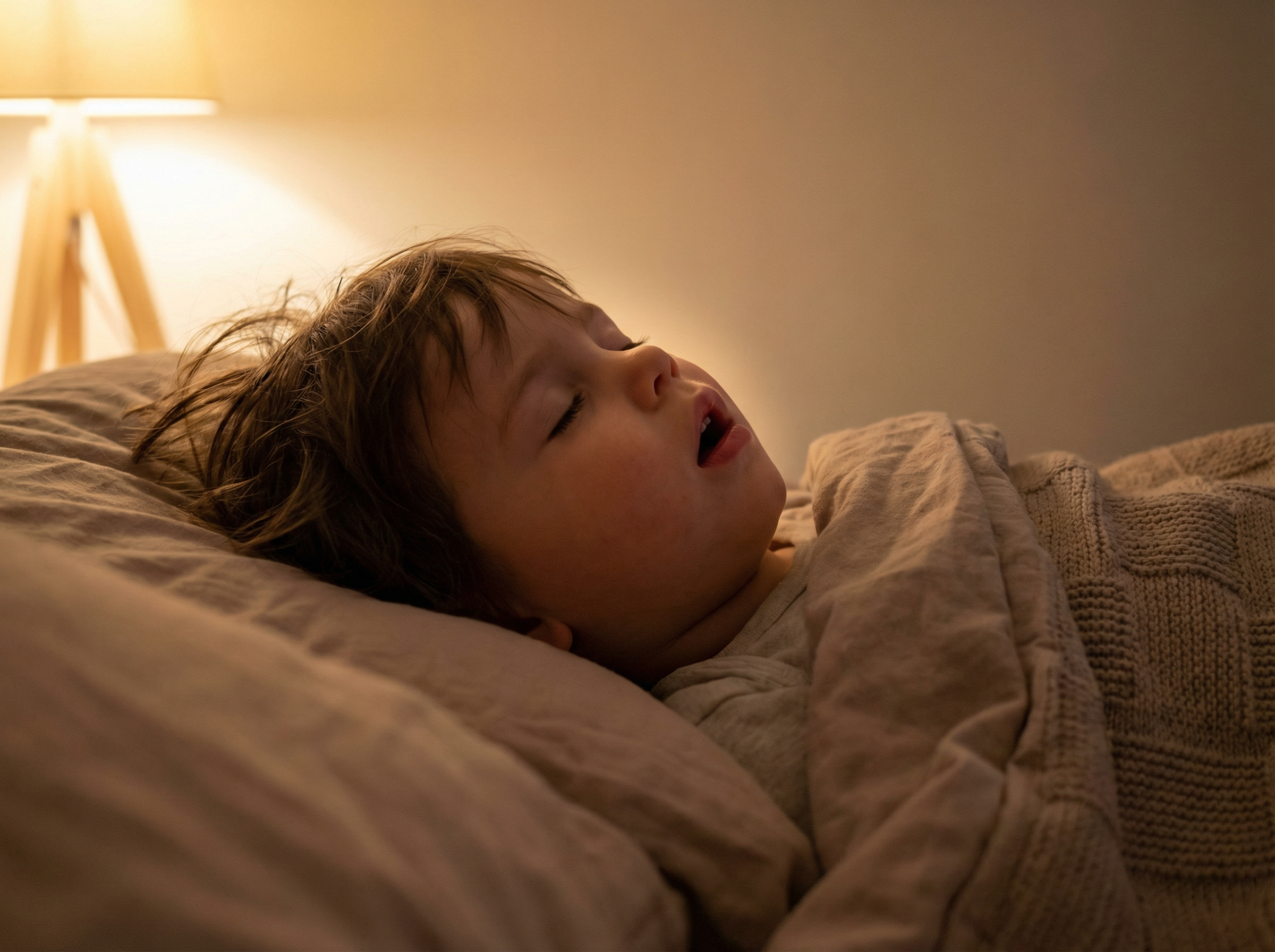 Child snoring while sleeping