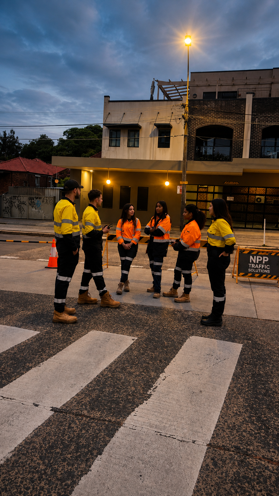 Traffic control at 39 Reina Street, Bondi