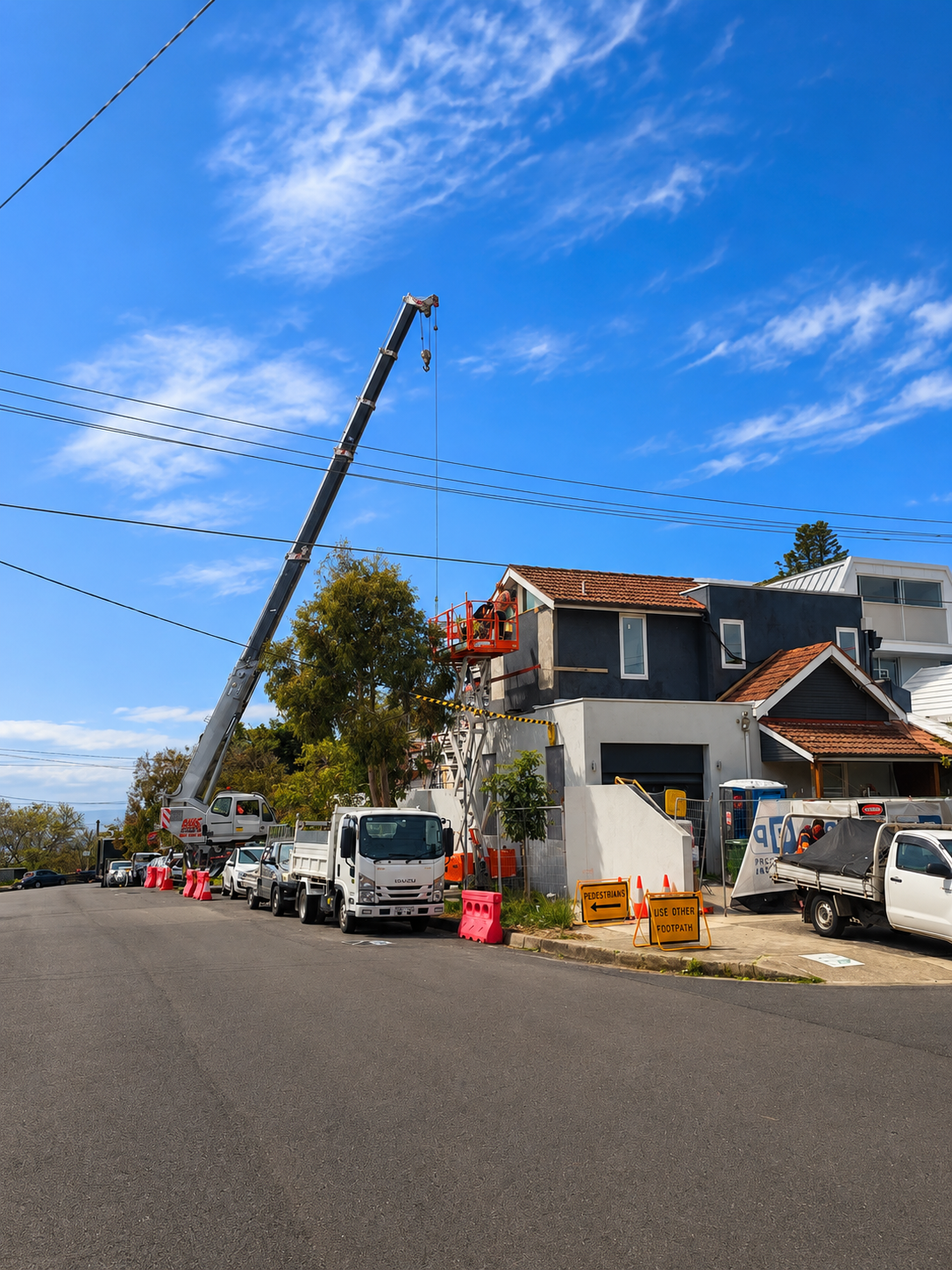 Night traffic control works at 2 Alfred Street, Bondi