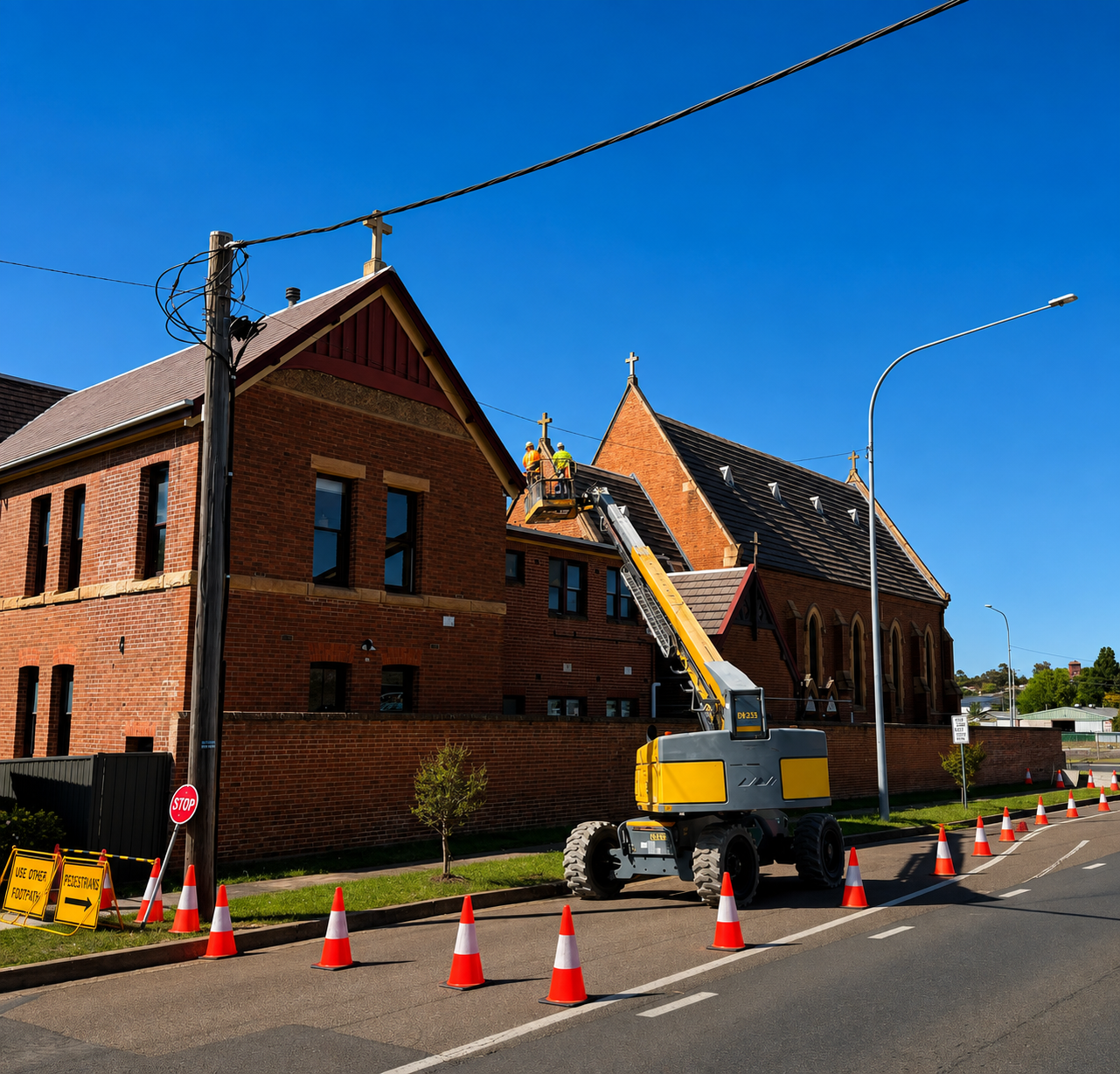 Permit application for traffic management works near a Sydney church