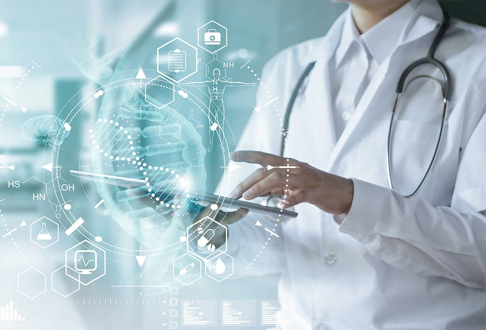 a blue background with white bubbles in the water