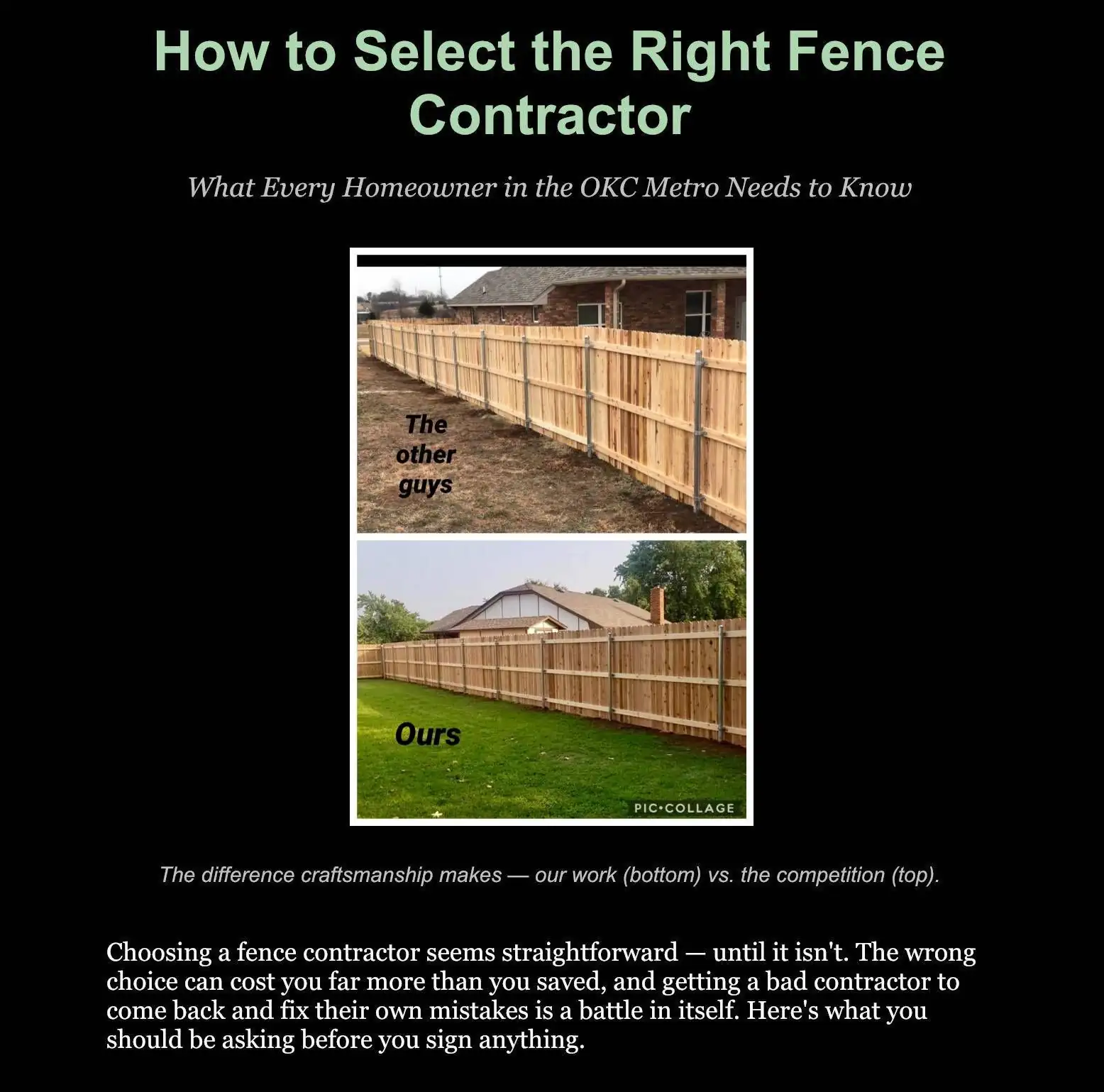 Legacy Fence installer checking post level