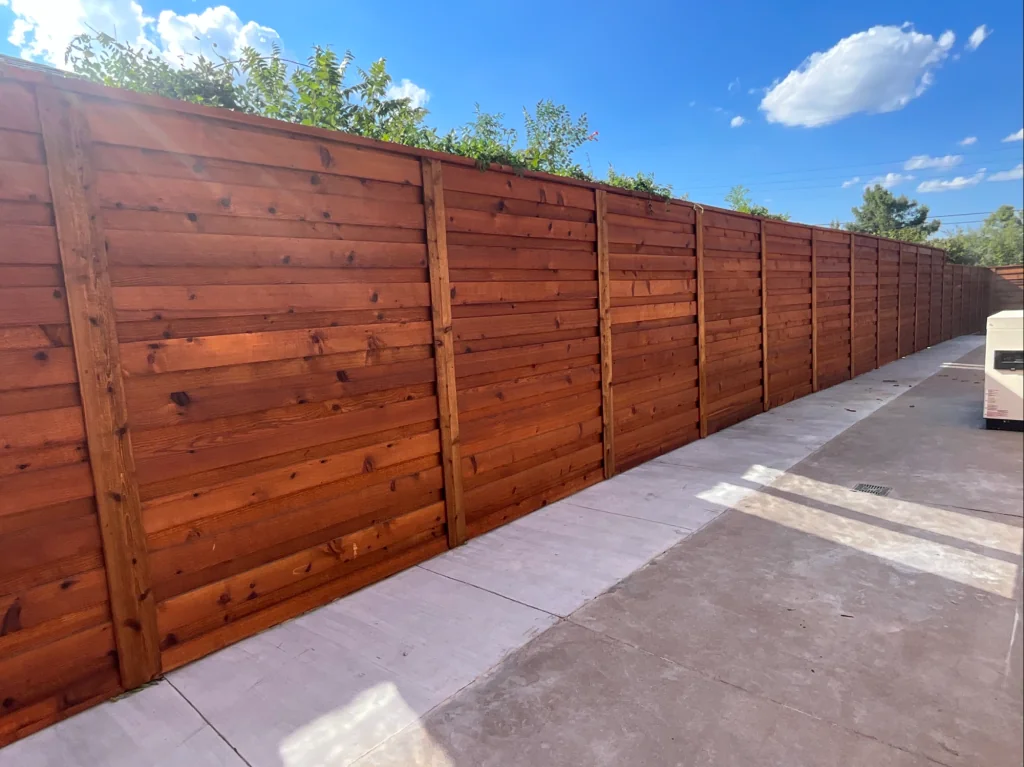 Legacy Fence horizontal cedar fence