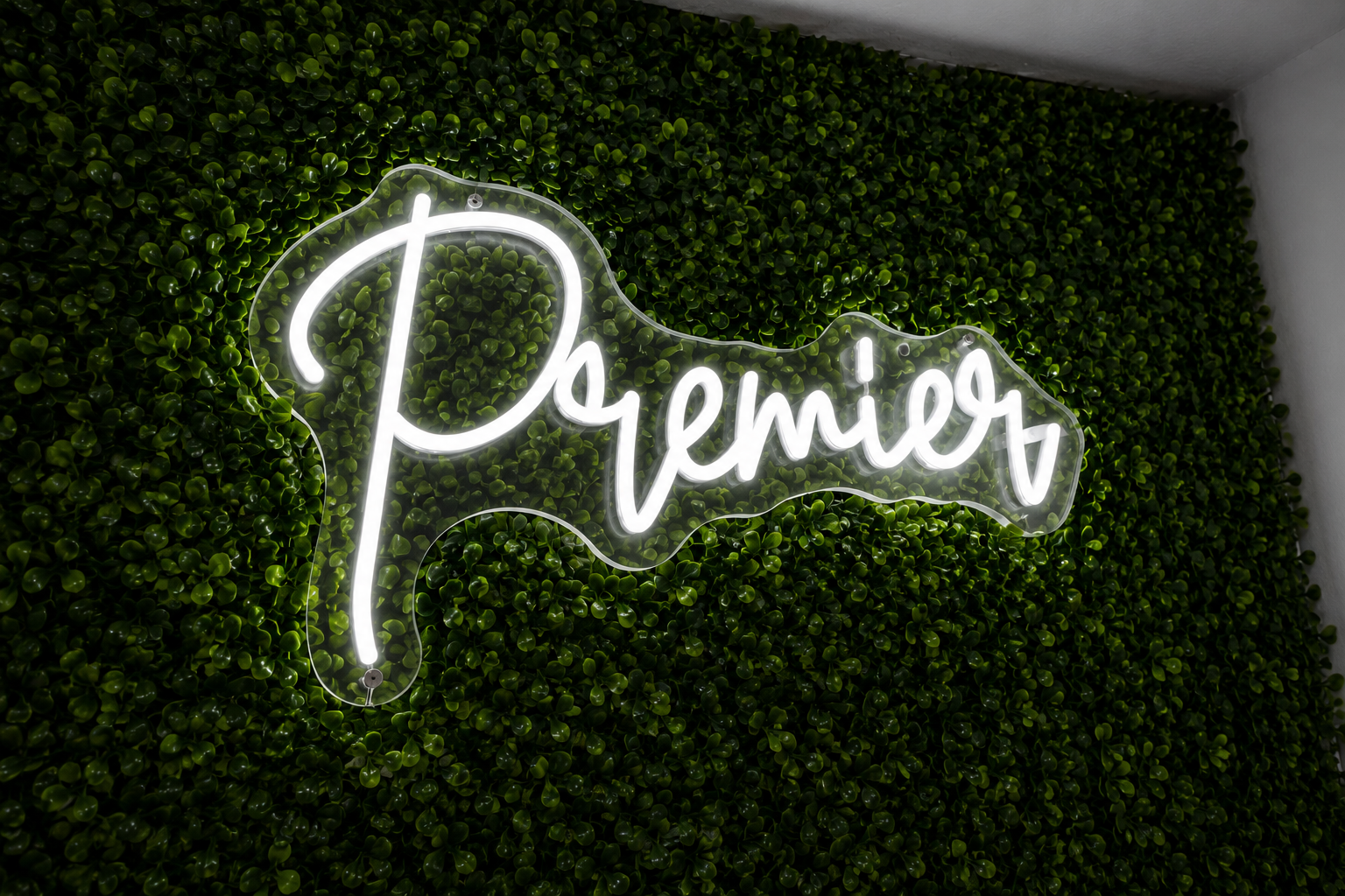 Premier neon sign
