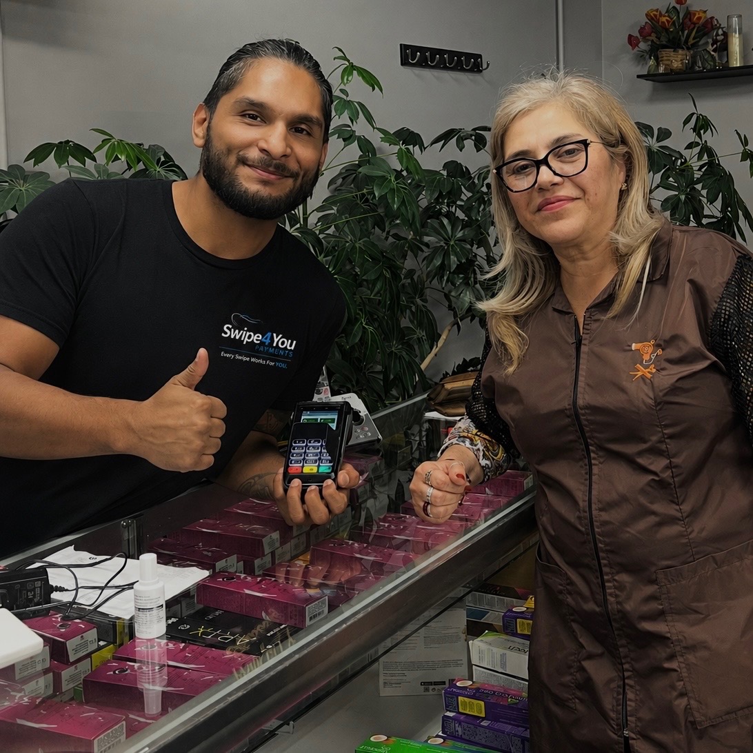 Agustin with Irene at Danny's Unisex