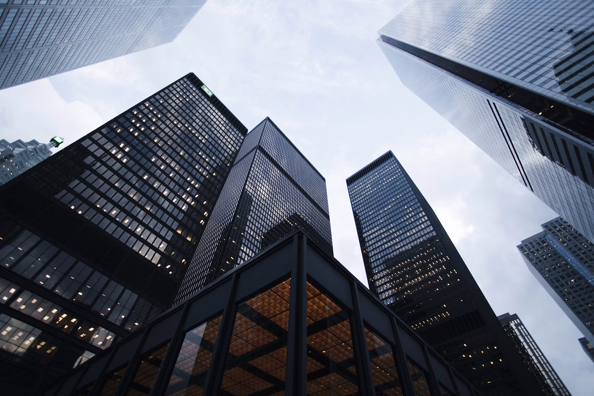 A city skyline of high-rise buildings during daytime