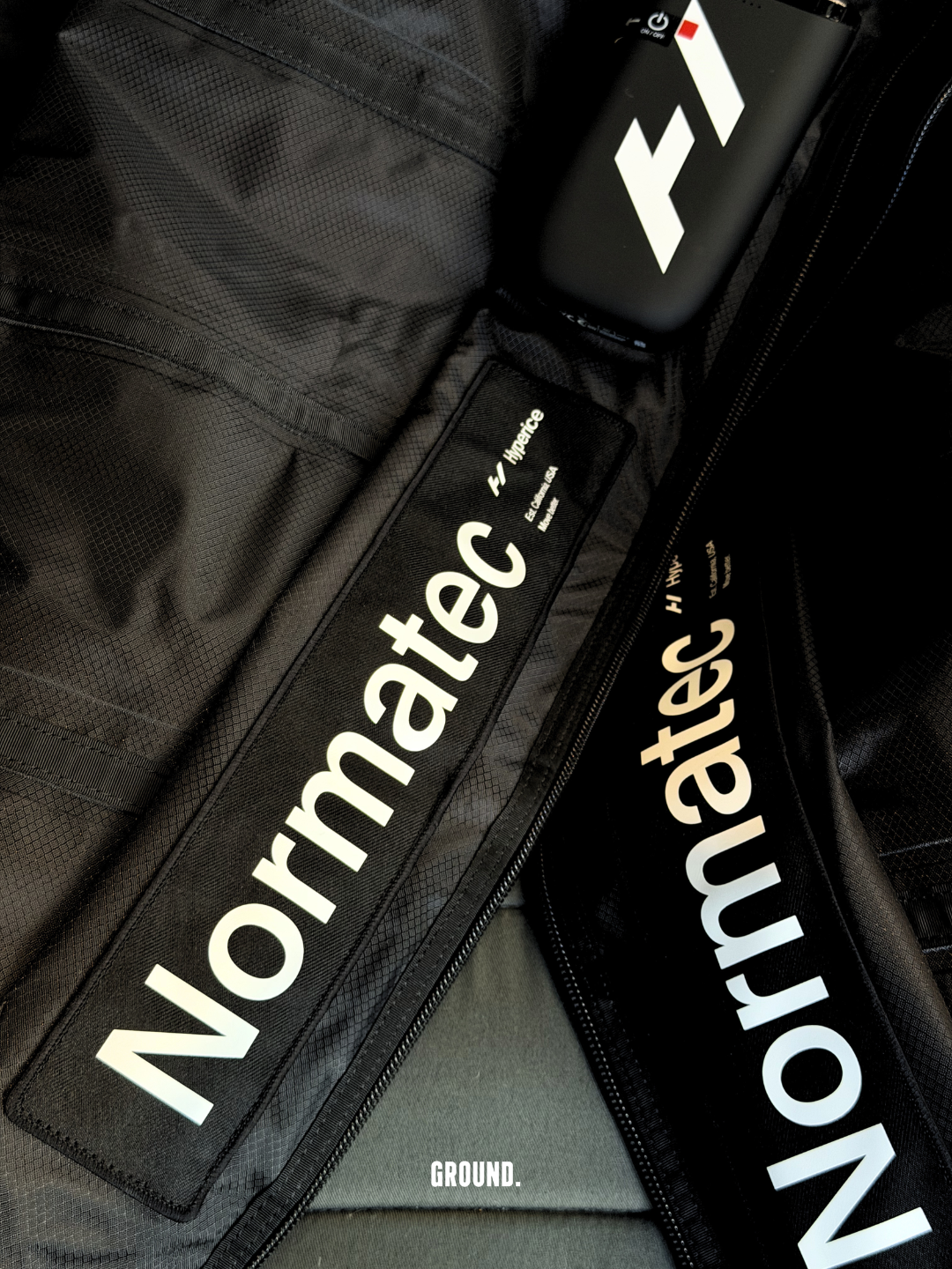 NormaTec compression boots at GROUND