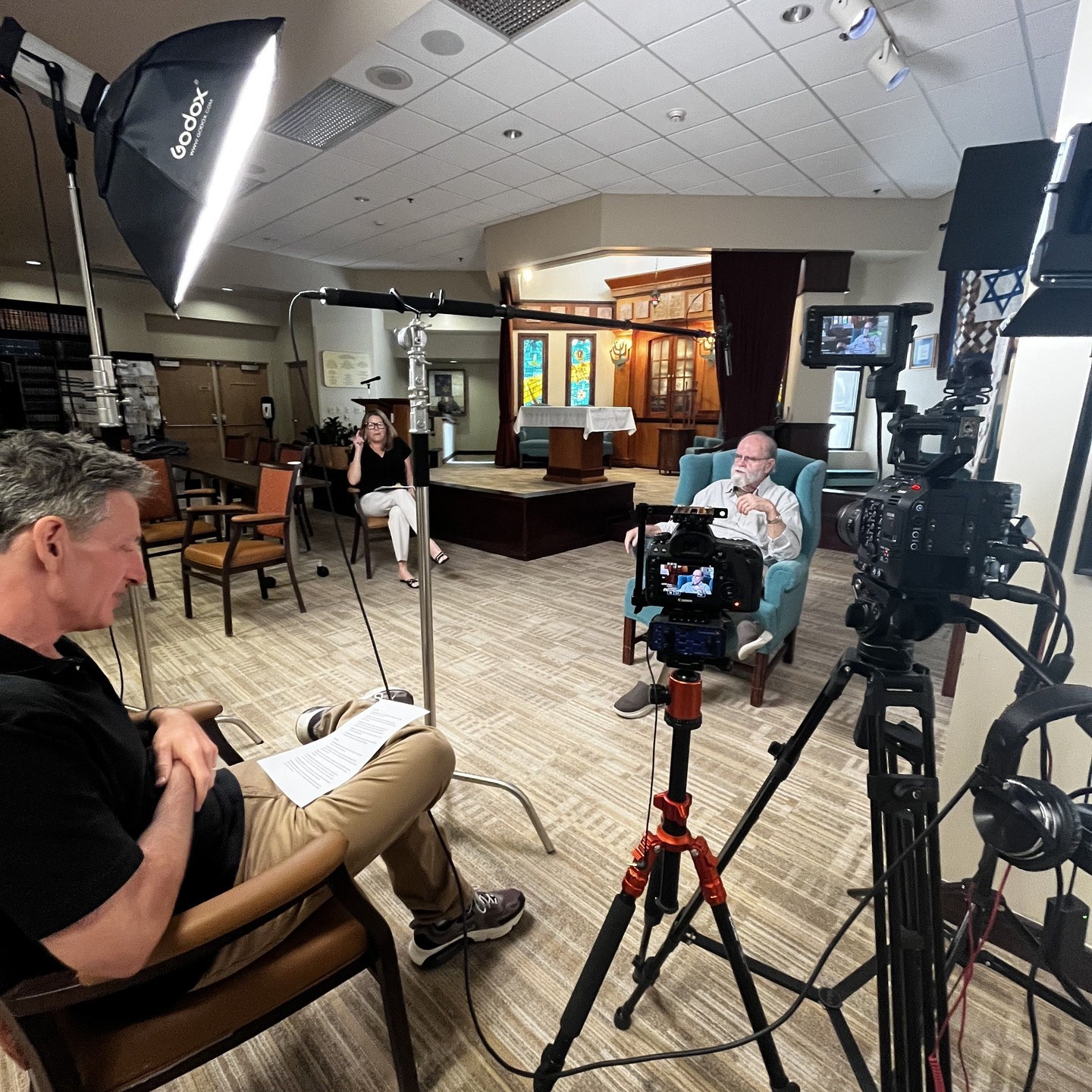 Production day behind the scenes