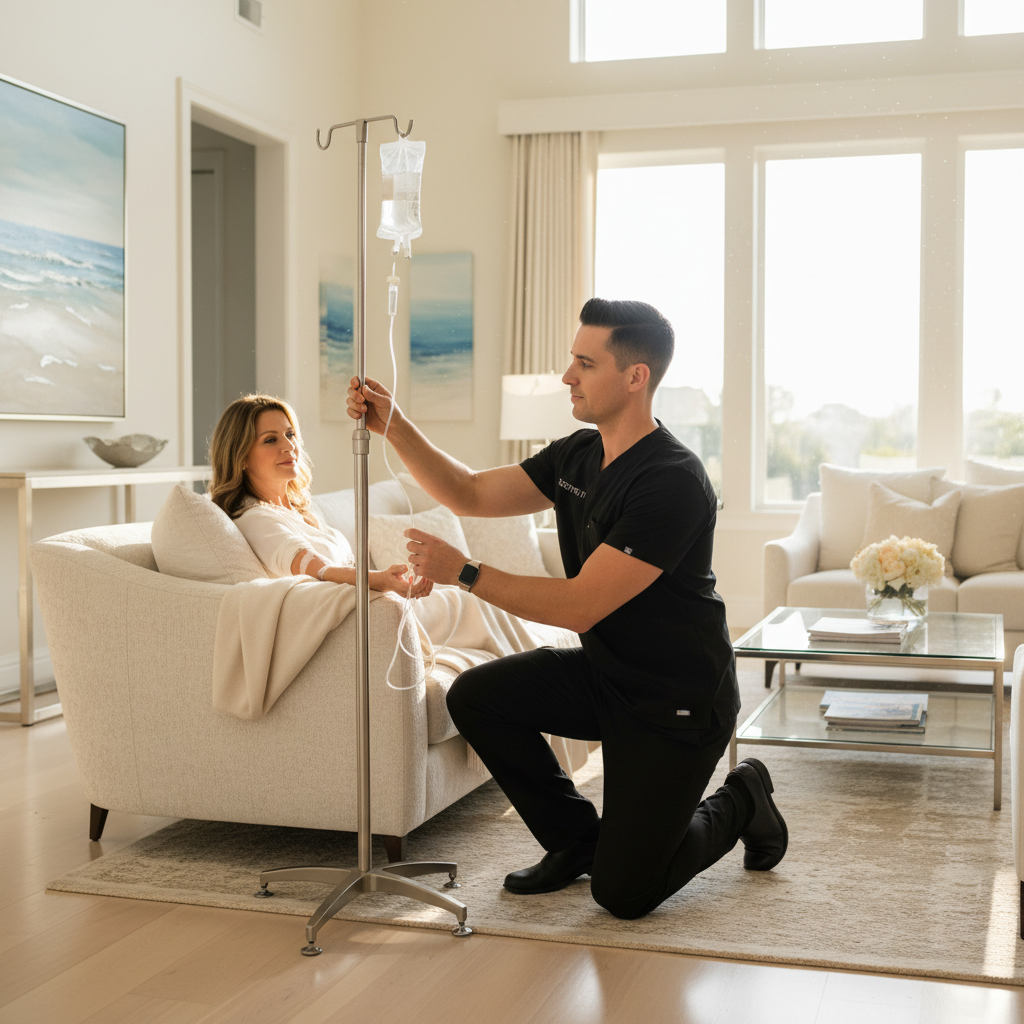 Branded Soothe IV nurse in Newport Beach