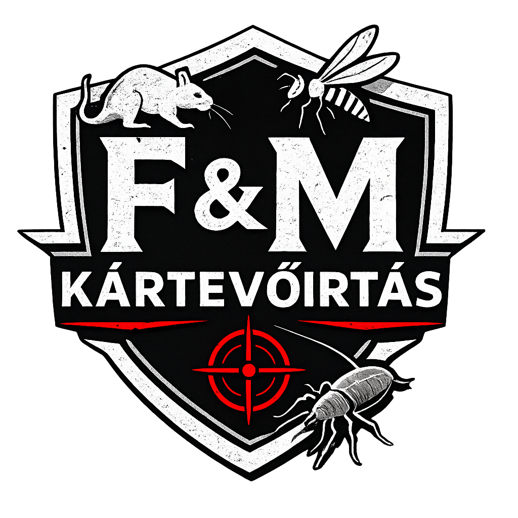 F&M Kártevőirtás logó