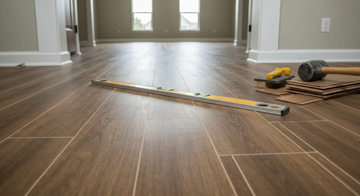 Laminate flooring installation