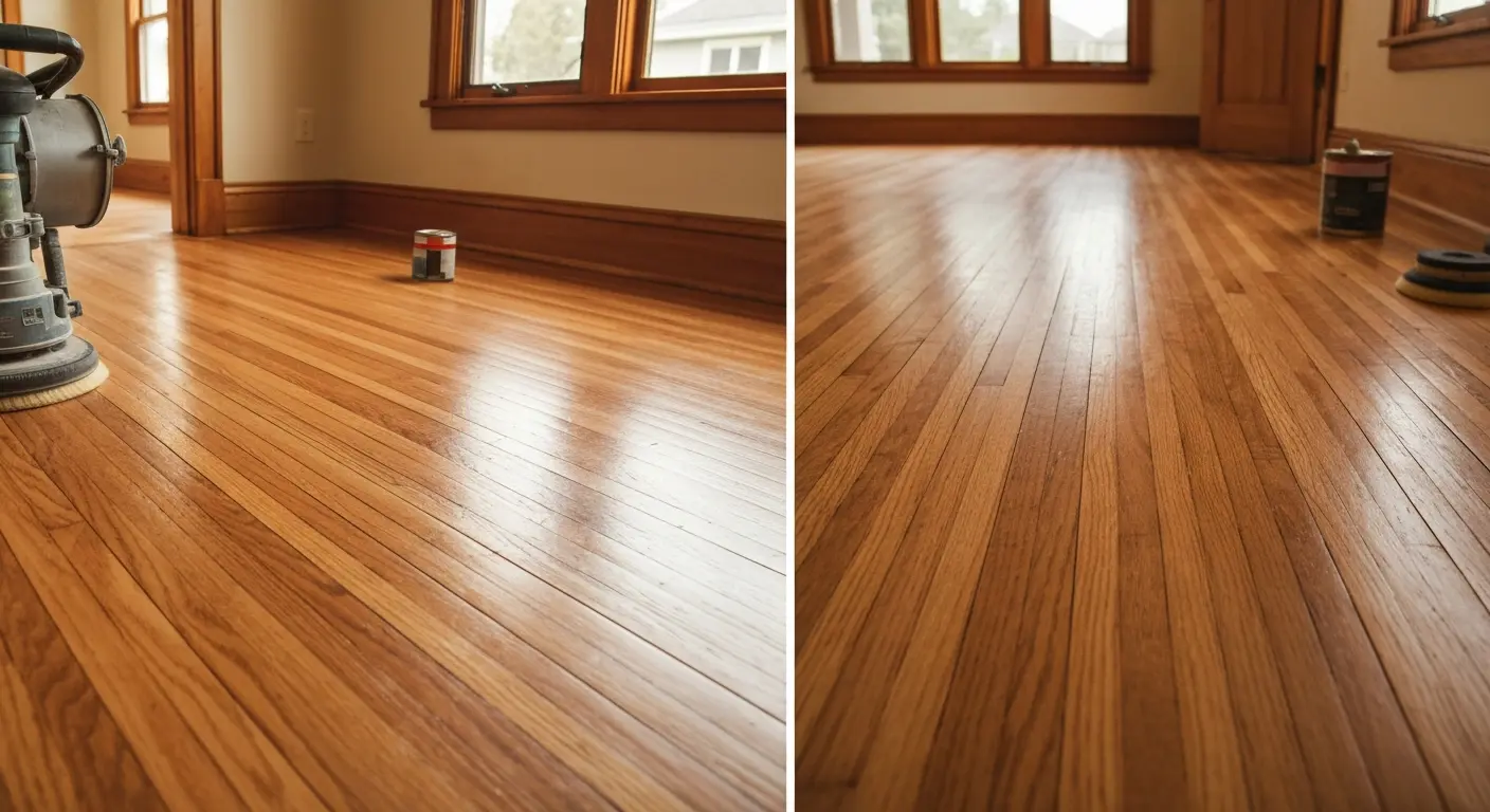 Full hardwood floor refinishing project
