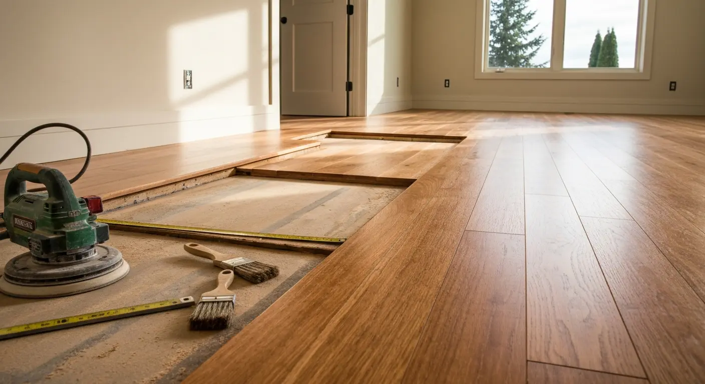 Solid hardwood flooring installation